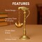2 Pc Parrot Brass Oil Diya Kerala Samai Puja Diya Traditional 7.5 Inches Bird Pair Hanging Chain Oil Lamp Hindu Religious Kathu Vilakku Deepak for Home Temple Diwali Decor Housewarming Gift